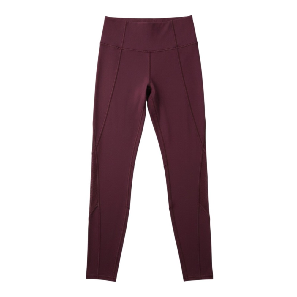 Athleta Lightning Tights Womens XS Dark Red 7/8 Ankle Athleisure Gym Yoga Active